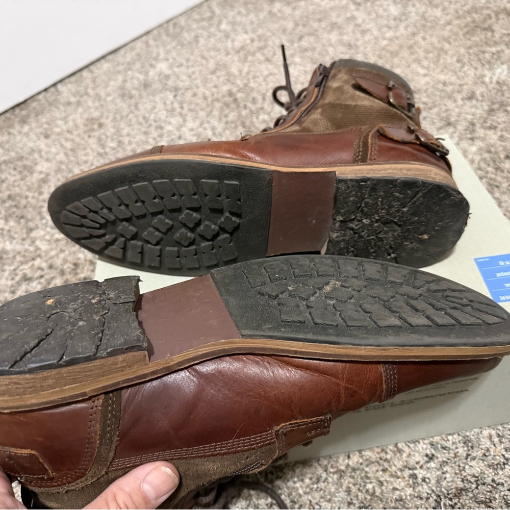 Two for one special: Crown Vintage men’s boots (black and brown) - Picture 10 of 11